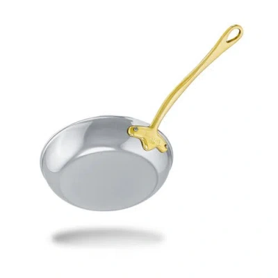 Mauviel M'cook B 5-ply Frying Pan With Brass Handles, 7.9-inch In Gray