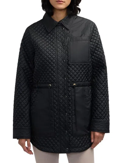 Scotch & Soda Women's Thyrni Quilted Patch-pocket Shacket In Multi