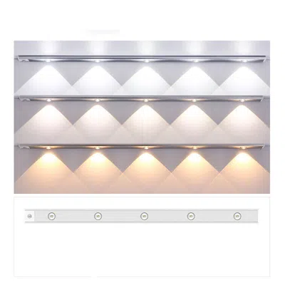 Padway Rechargeable Cat's Eye Hill Corrugated Light Strip - 30cm In Gray