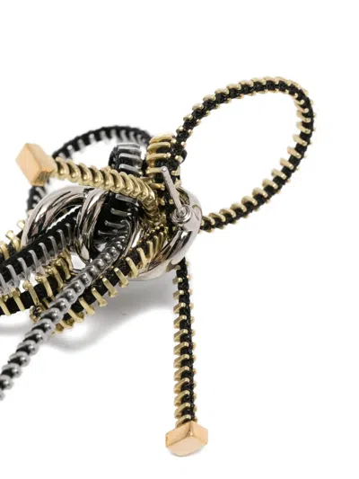 Jean Paul Gaultier Polish-finish Earrings In Gold