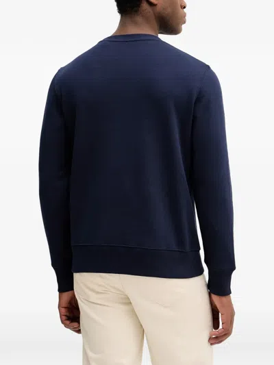 Gant Logo Sweater In Blue