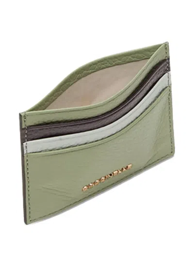 Coccinelle Leather Card Holder In Green
