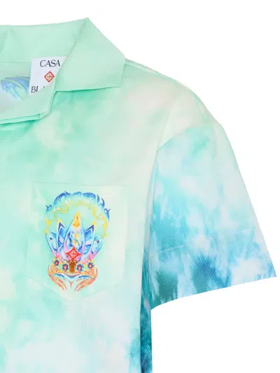 Casablanca Short-sleeve Shirt In Blue