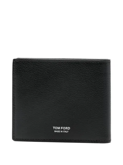 Tom Ford Logo Cardholder Wallet In Black
