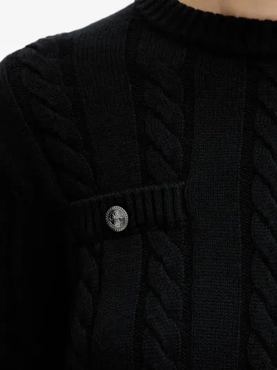 Guess Usa Cable-knit Mini Dress In Black