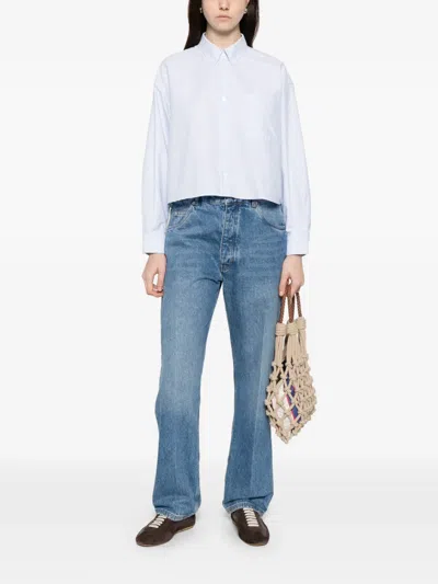 Apc A.p.c. Striped Shirt In White