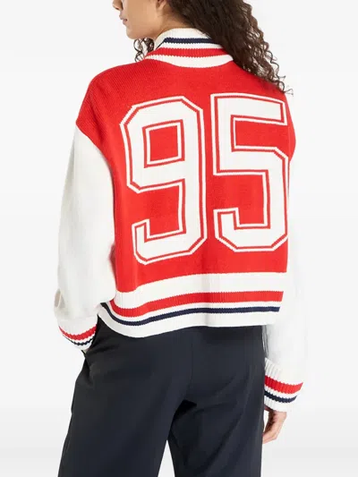 Nike Number Zip-up Cardigan In Red