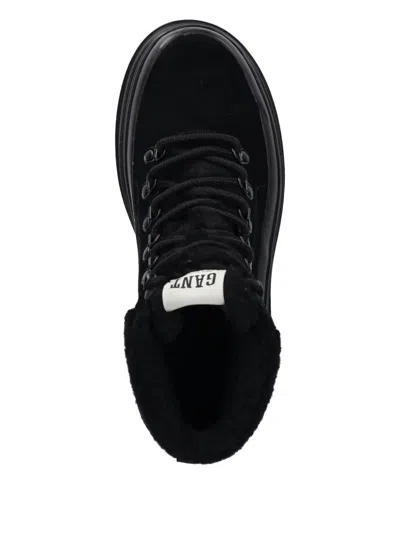Gant Wintly Lace-up Ankle Boots In Black