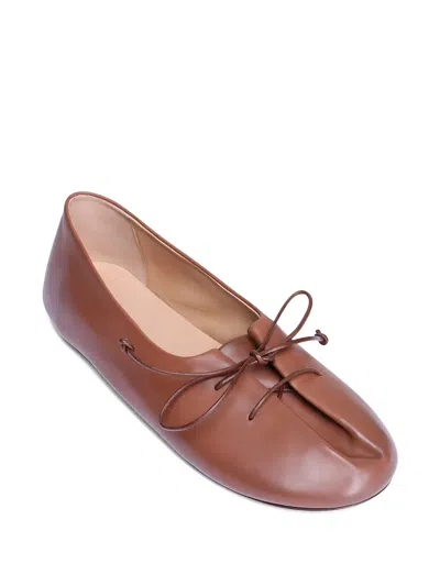 Marsèll Lace-up Flats In Brown