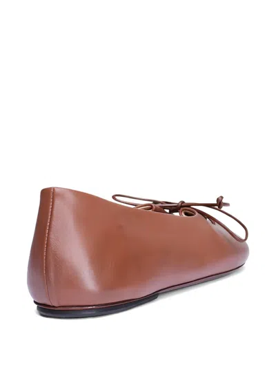 Marsèll Lace-up Flats In Brown