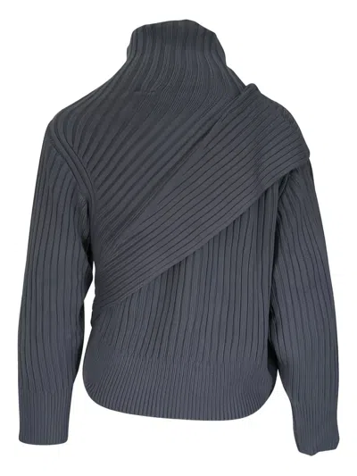 Kz_k Studio Kartner Layered Sweater In Gray