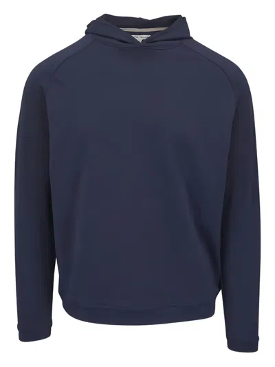 Peter Millar Pine Performance Hoodie In Navy
