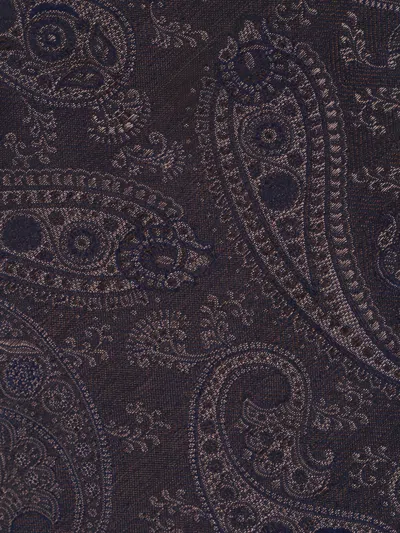 Canali Paisley-pattern Tie In Brown
