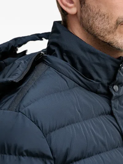 Geox Leitan Hooded Padded Jacket In Green