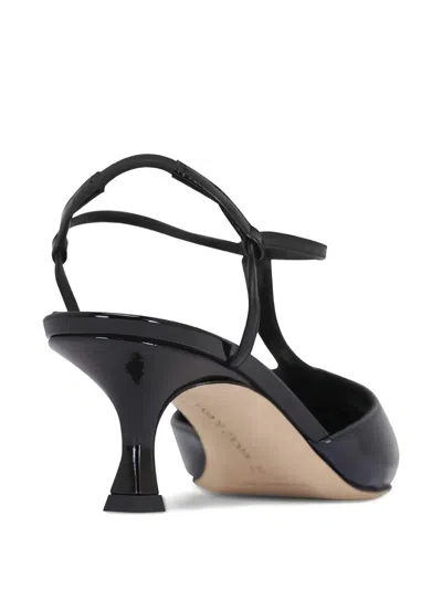 Manolo Blahnik Pointed-toe T-strap Pumps In Black