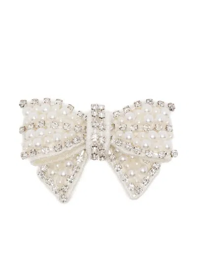 Self-portrait Bow-shape Earrings In Silver