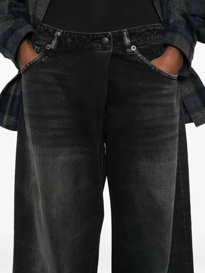 R13 Nico Cotton Jeans In Black