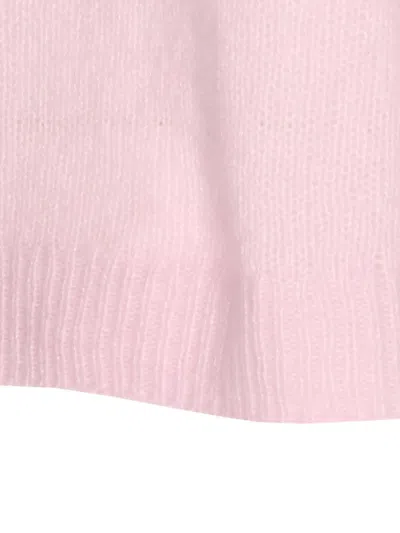 Lisa Yang Crewneck Knitted T-shirt In Pink