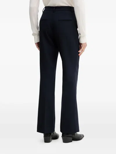 Gant Back-pocket Trousers In Blue
