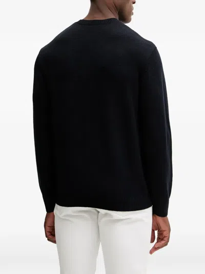 Armani Exchange Zigzag-pattern Sweater In Multi