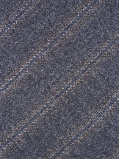 Paolo Albizzati Striped-pattern Tie In Gray