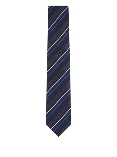 Brioni Striped-pattern Tie In Multi