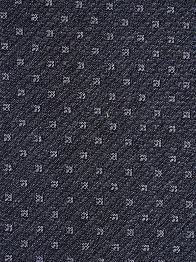 Canali Geometric-pattern Silk Tie In Black