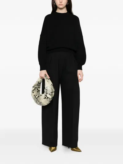 Khaite Margaux Long-sleeve Sweater In Black