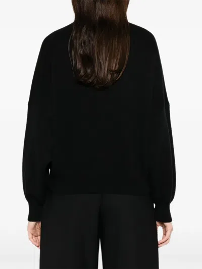 Khaite Margaux Long-sleeve Sweater In Black