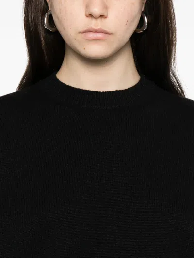 Khaite Margaux Long-sleeve Sweater In Black