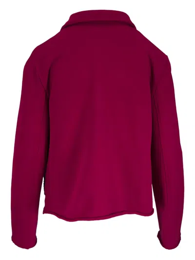 Frank & Eileen Belfast Double-breasted Crop Jacket In Pink