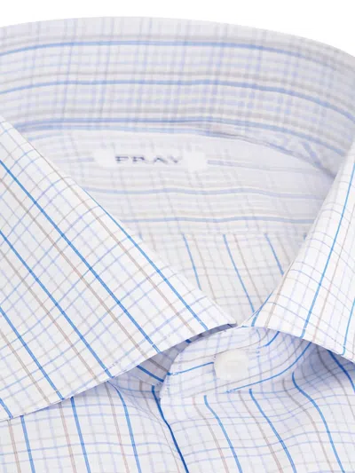 Fray Check Shirt In Blue