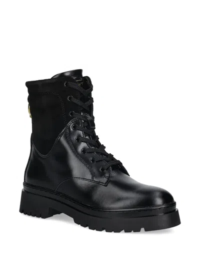 Gant Lace-up Combat Boots In Black