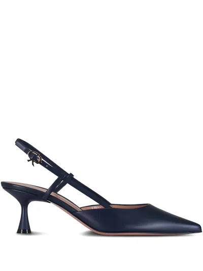 Gianvito Rossi Ascent Pointed Sling Sandals In Black