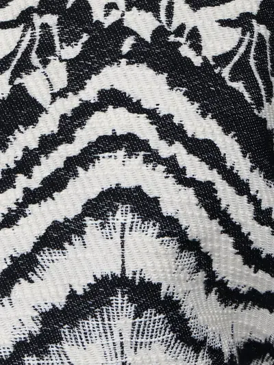 Zero + Maria Cornejo Printed Round-neck Jacket In Black