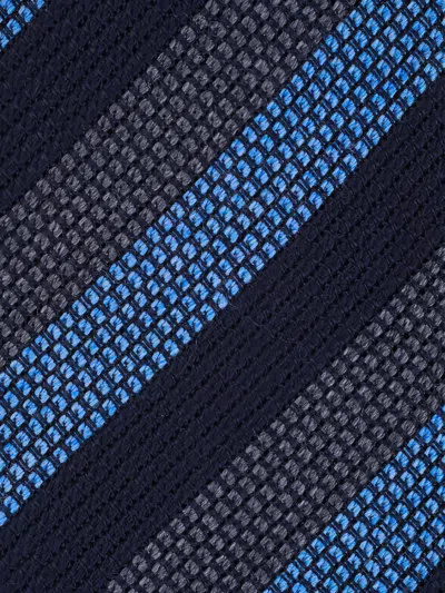 Eton Striped-pattern Tie In Multi
