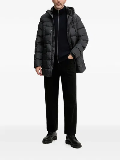 Geox Leitan Hooded Padded Jacket In Gray