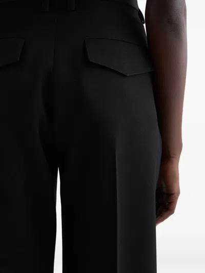 Jil Sander Pleated Belt-loops Trousers In Black