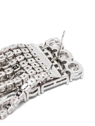 Self-portrait Tassel Drop Earrings In Silver