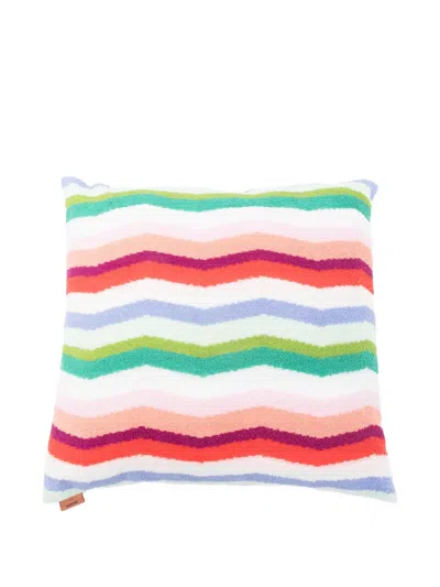 Missoni Striped-pattern Cushion In Multi