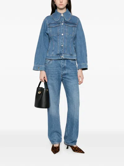 By Malene Birger Villies Denim Jacket In Blue