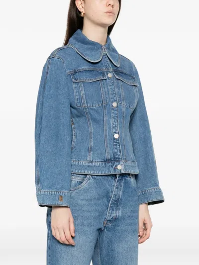 By Malene Birger Villies Denim Jacket In Blue