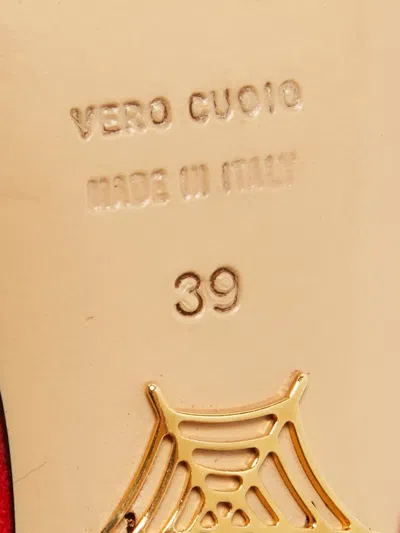 Pre-owned Charlotte Olympia Dolly Platform Pumps In Red