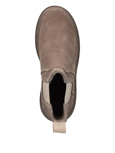 Gant Pull-tab Lug-sole Chelsea Boots In Brown