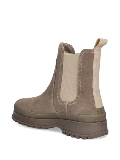 Gant Pull-tab Lug-sole Chelsea Boots In Brown