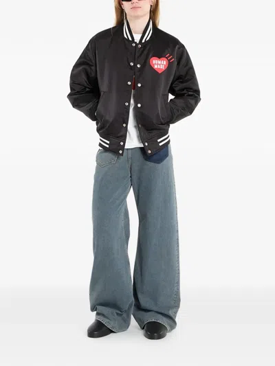 Human Made Heart-detail Jacket In Black