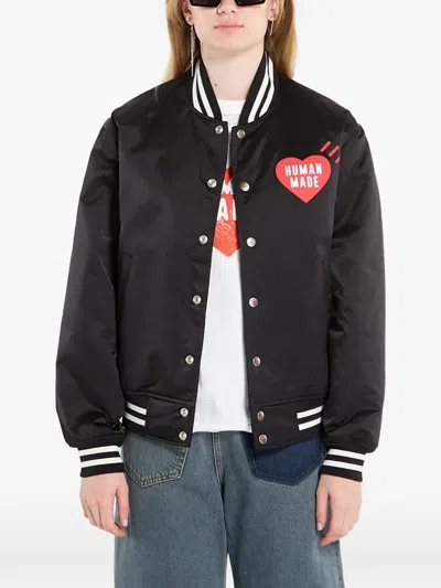 Human Made Heart-detail Jacket In Black
