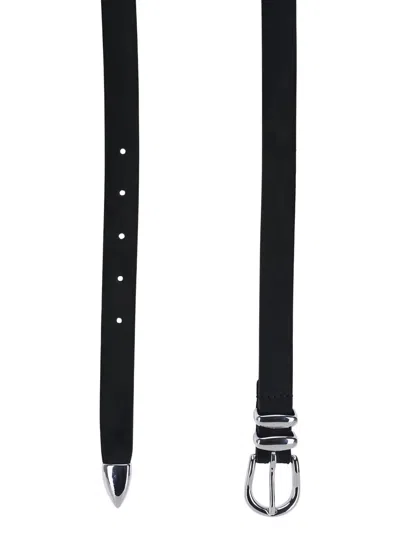 Anderson's Genevieve Suede Belt In Black