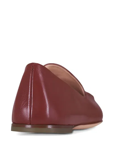 Agl Attilio Giusti Leombruni Amelia Stitch-detail Loafers In Burgundy