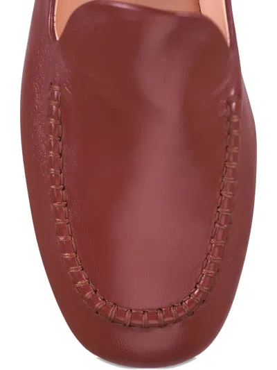 Agl Attilio Giusti Leombruni Amelia Stitch-detail Loafers In Burgundy